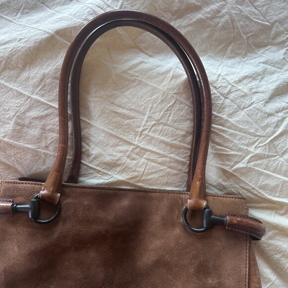 Gucci Suede Horsebit Tote - Picture 2 of 14